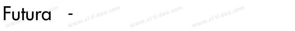 Futura 中等字体转换